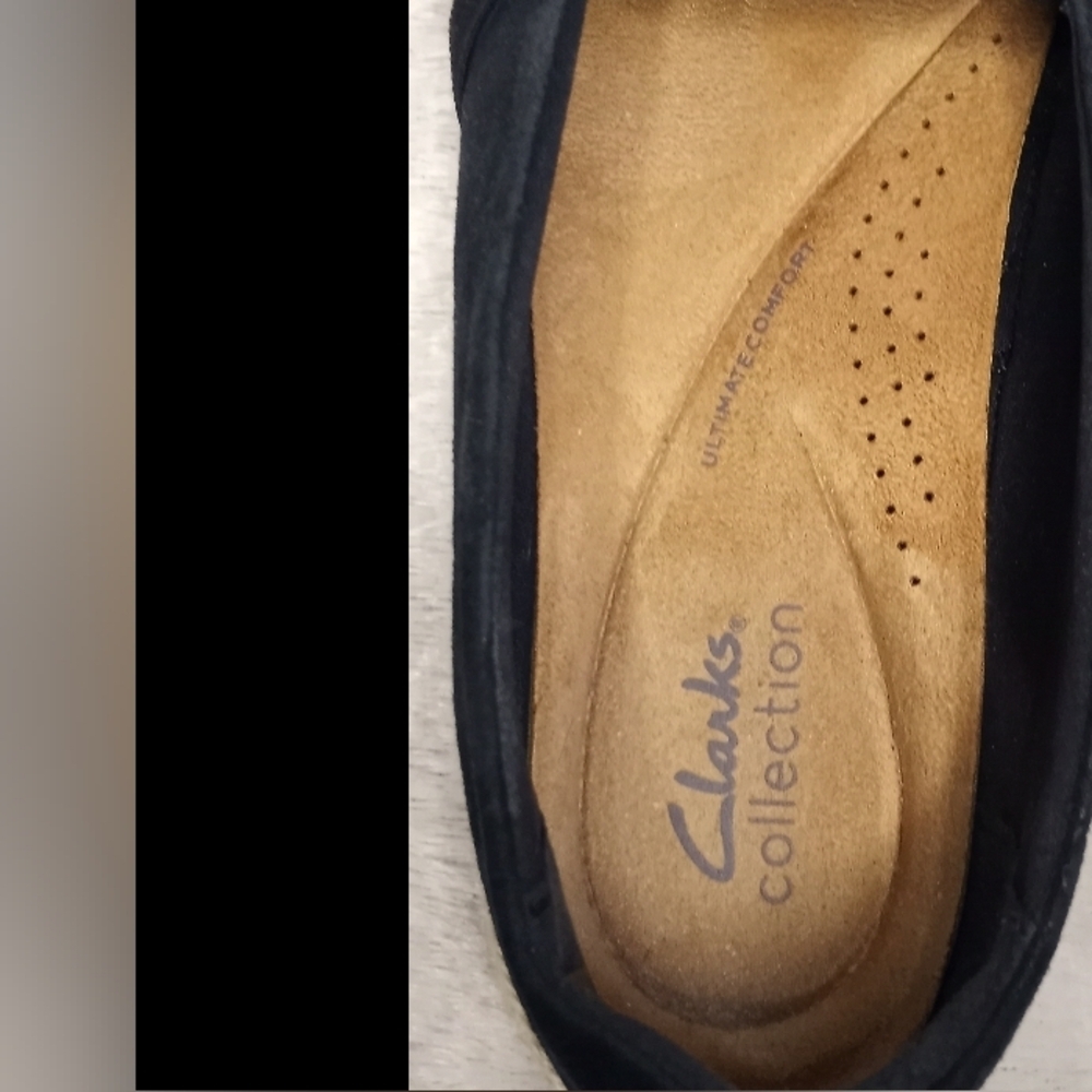 Clarks Suede Elaine Petals Slip On Comfy Soft Woven Casual Coastal Espadrille - Picture 9 of 10
